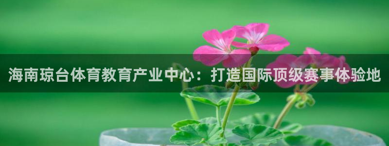 海南琼台体育教育产业中心：打造国际顶级赛事体验地